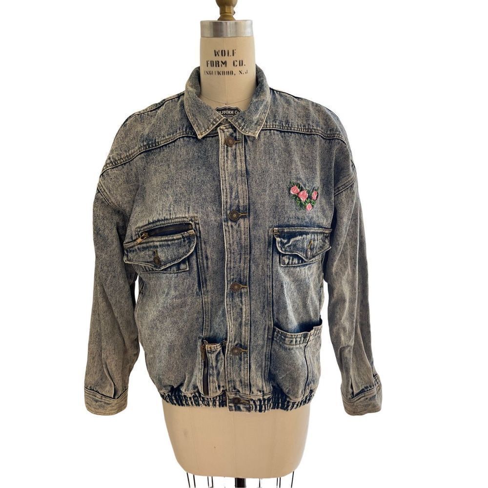 East West Vintage denim cotton jacket women’s size M‎